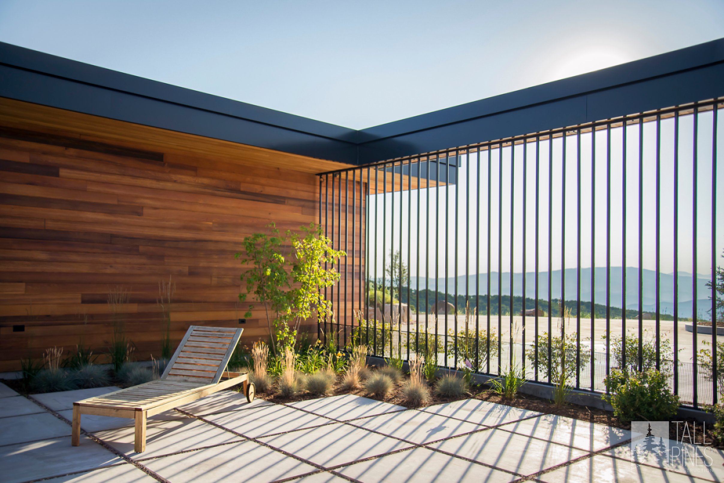 Exterior shot showcasing the contemporary design of the Redhawk House in Park City