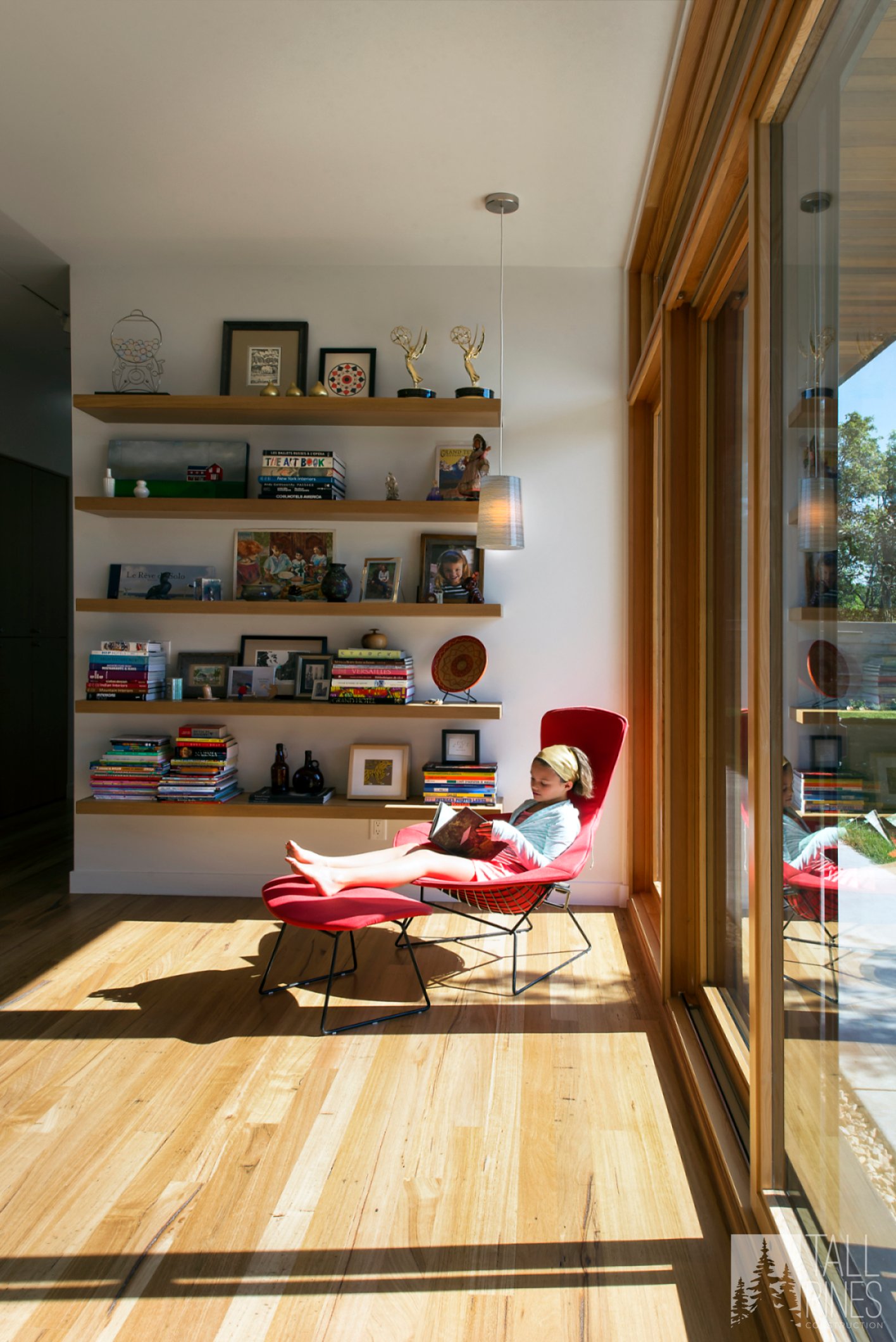 Relaxing sitting area inside the Redhawk House