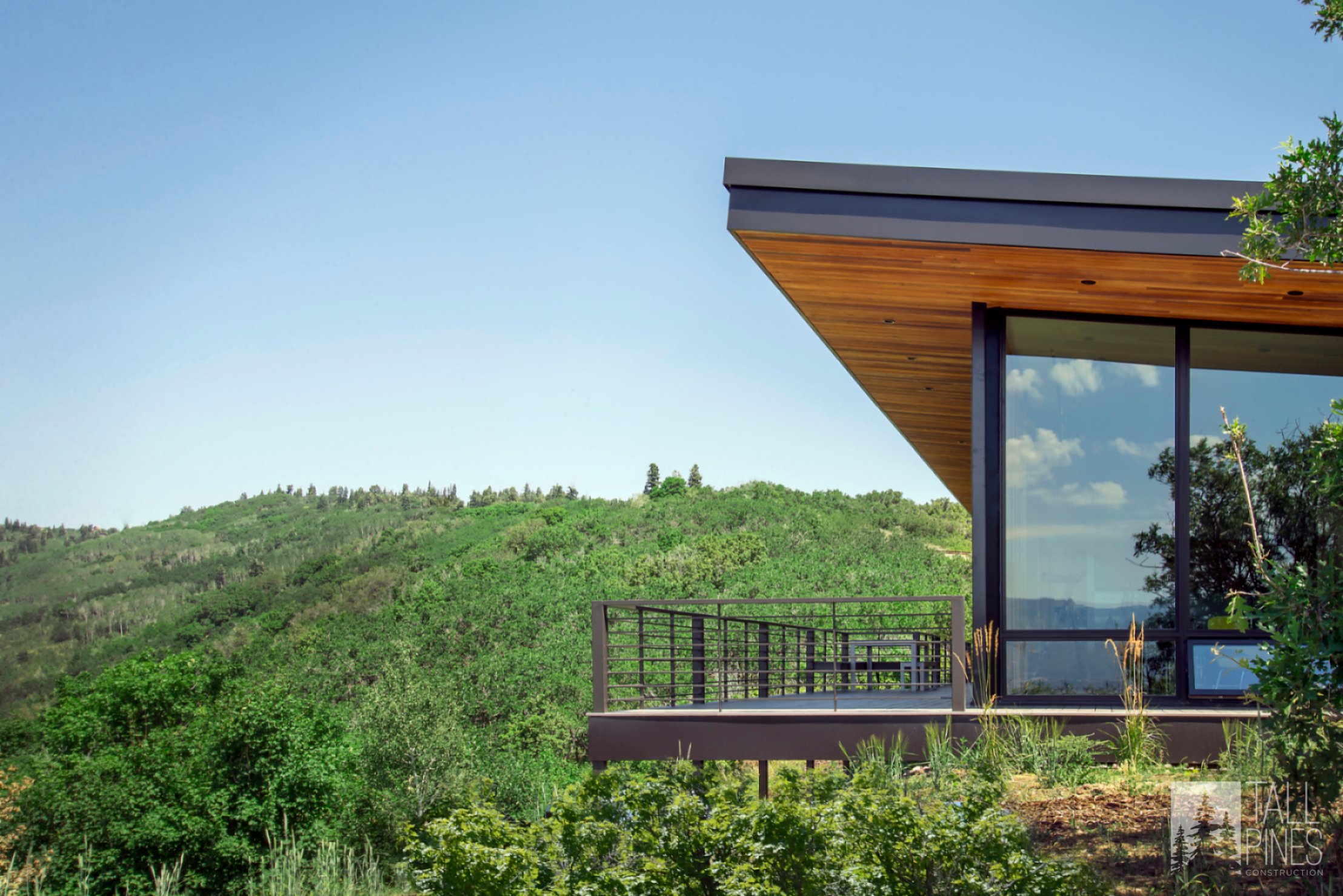 Another angle showcasing the architectural brilliance of the Redhawk House