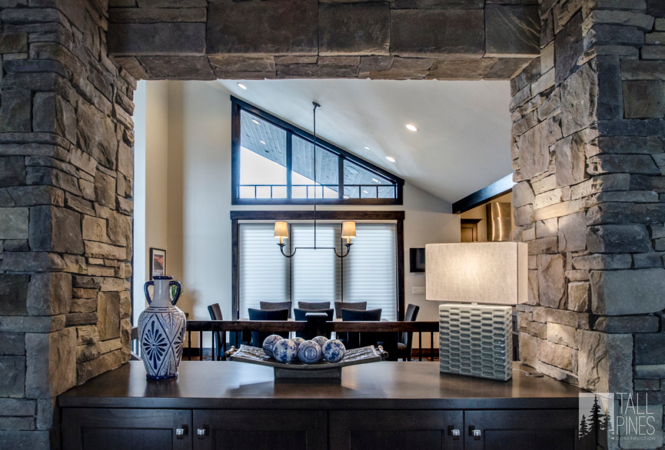 Image of a contemporary dining space with a focus on minimalism and sophisticated design.