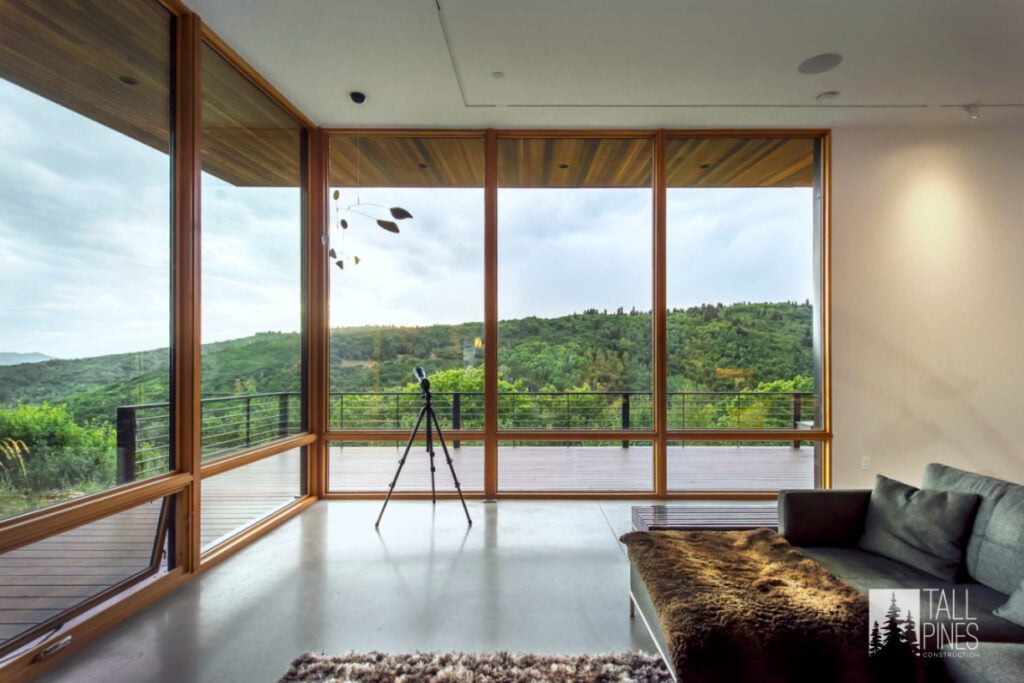 Boasting epic views, seamless indoor/outdoor living, and quintessential modern design, this modern mountain home is one of our favorites.