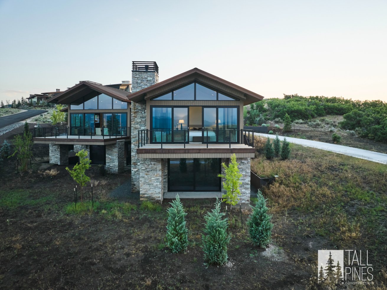 Custom Home In Park City With Natural Landscaping, Built By A Park City Custom Home Builder.