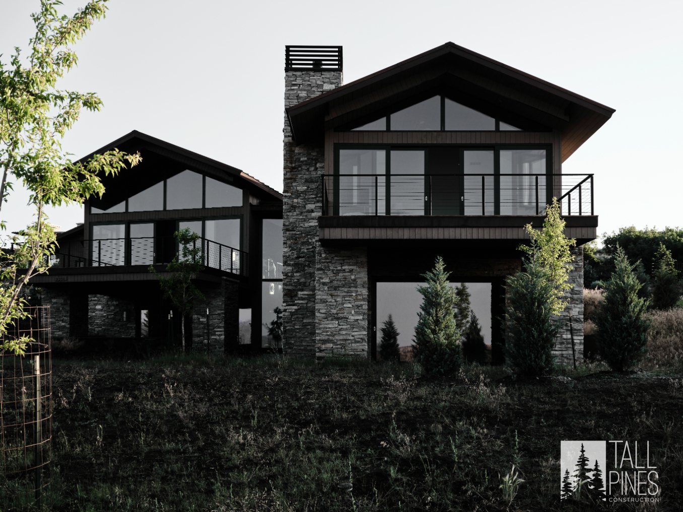 Custom Home In Park City With Natural Landscaping, Built By A Park City Custom Home Builder.