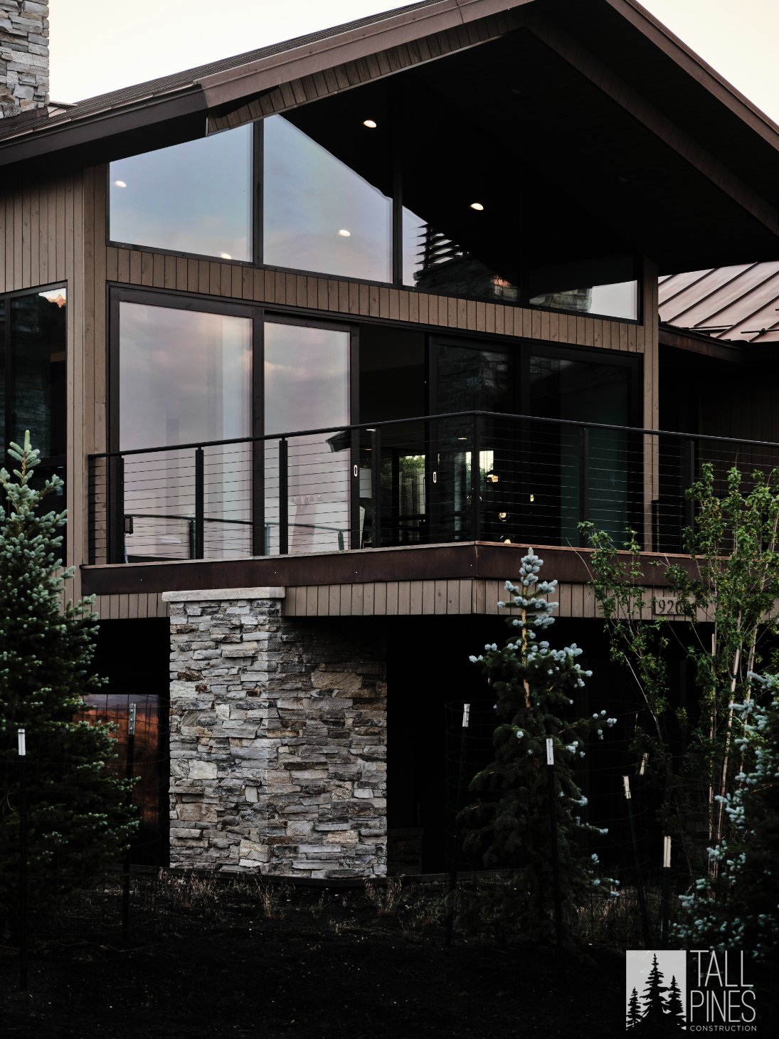 Exterior Deck View Of Mountain Home In Park City, Built By A Park City Custom Home Builder.