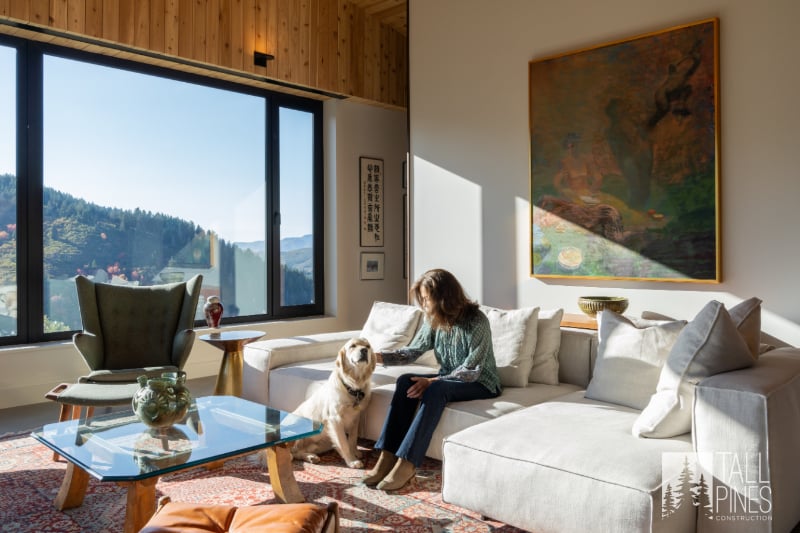 'Agreeable Gray' versatile hue complements just about any aesthetic by playing the perfect supporting role for your mountain home interior design ideas.